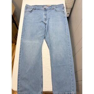 Wrangler Relaxed Boot Cut Jeans Mens 40x30 Light Wash Denim Pants